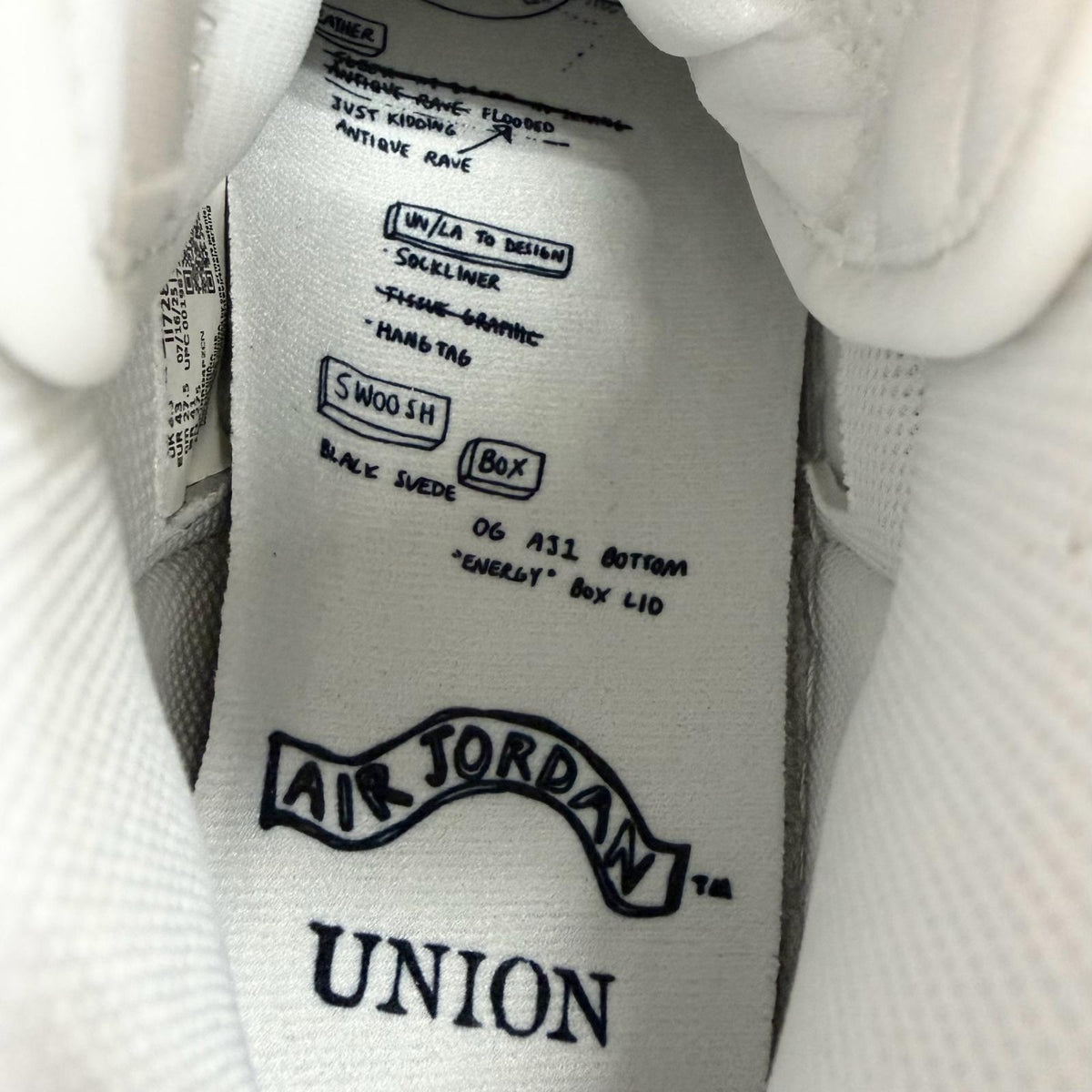 ナイキ フラグメント ユニオン NIKE FRAGMENT UNION ナイキ フラグメント ユニオン AIR JORDAN 1 RETRO HIGH OG SP ハイカットスニーカー ブラック 27.5 メンズ