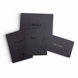 プラダ Terry Cloth トライアングルロゴ パイルバッグ ハンドバッグ ネイビー レディース