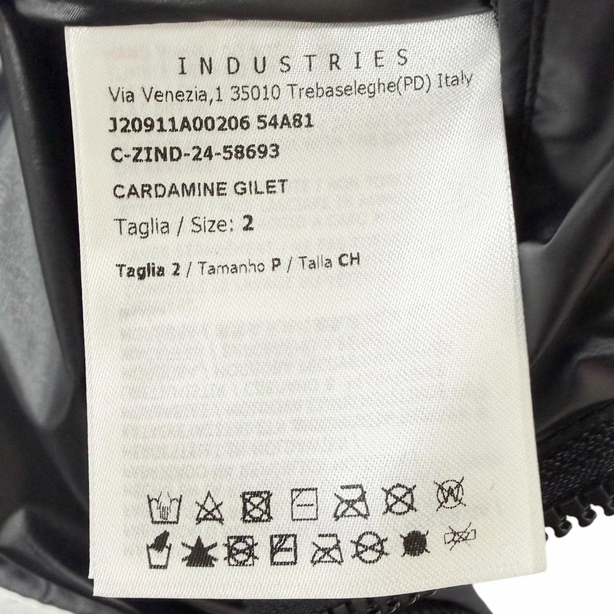 モンクレール CARDAMINE GILET カルダミン ジレ フードロゴ ダウンベスト ブラック 2 メンズ