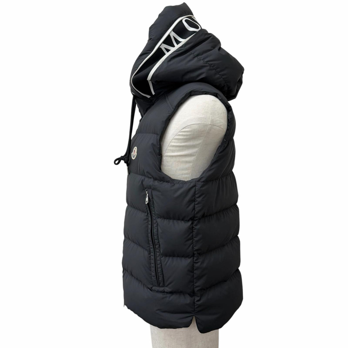 モンクレール CARDAMINE GILET カルダミン ジレ フードロゴ ダウンベスト ブラック 2 メンズ