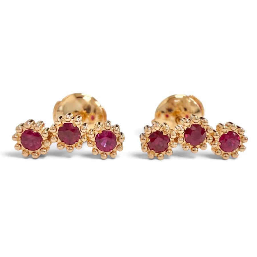 クリスチャンディオール ミミローズ シングルスタッズピアス アクセサリー 両耳用 750(YG) K18
 ピアス イエローゴールド レディース