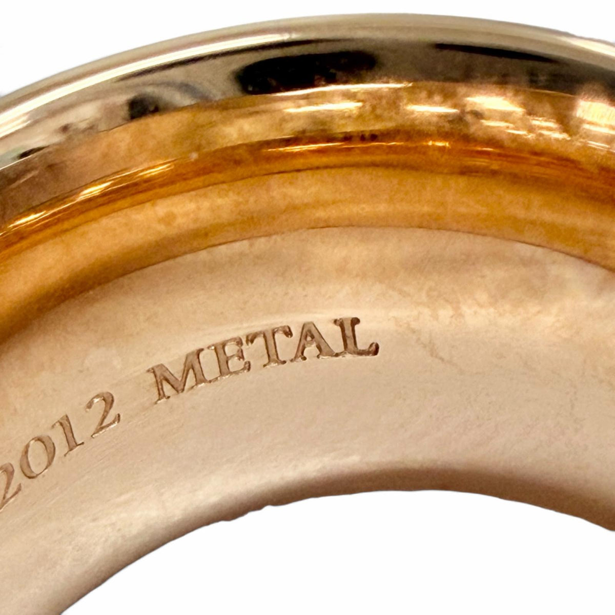 ティファニー 1837 ルベドメタル ワイド リング リング 指輪 ゴールド系 JP7号 レディース