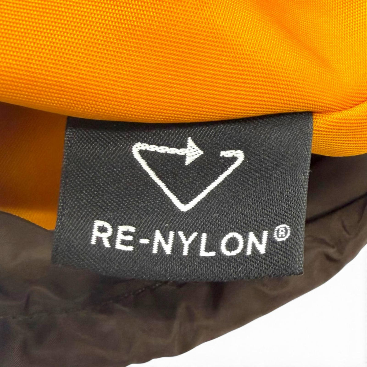 プラダ スピードロック Re-Nylon トライアングルロゴ 三角プレート フォンポーチ ショルダーバッグ オレンジ メンズ