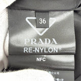 プラダ トライアングルロゴプレート Re Nylon リナイロン ジップアップ ブルゾン ジャケット ブラック IT 36 レディース