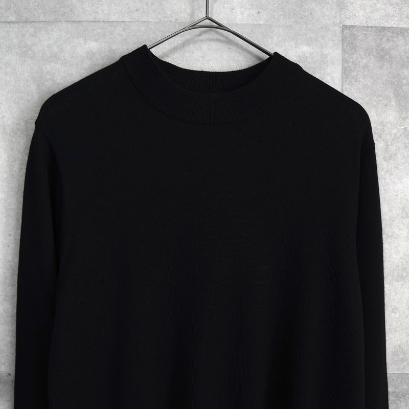 バーバリー ヴィンテージ ホースロゴ モックネック ニット ブラック