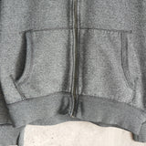 ポロ ラルフローレン スモールポニーロゴ チェック柄 フルジップ パーカー グレー