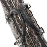 ゴヤール アンバサッドMM PVC/レザー ブリーフケース ビジネスバッグ ブラック メンズ