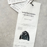 ビューティフル ピープル vintage eather iders jacket レザージャケット ライダースジャケット ブラック タグ付き未使用品 レディース