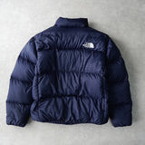 ザ ノースフェイス ヌプシ ロゴ ダウンジャケット ネイビー