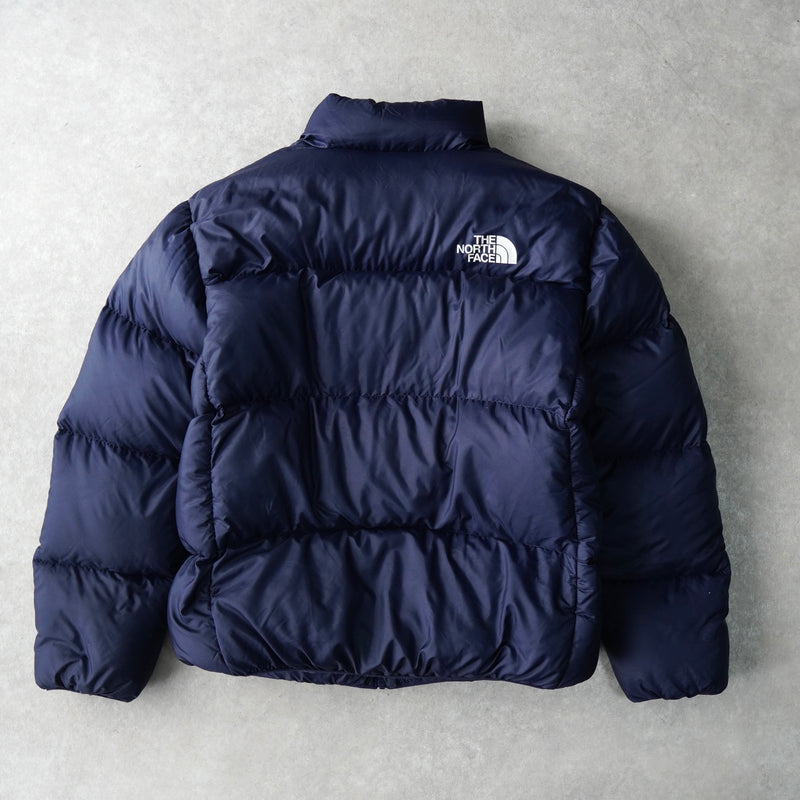 ザ ノースフェイス ヌプシ ロゴ ダウンジャケット ネイビー
