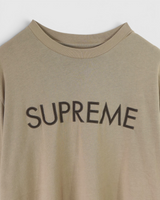 Capital S/S Top シュプリーム ロゴ Tシャツ ベージュ Lサイズ メンズ