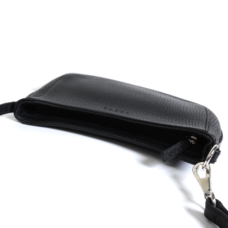 ロエベ ロゴ レザー ミニバッグ アクセサリーポーチ ブラック