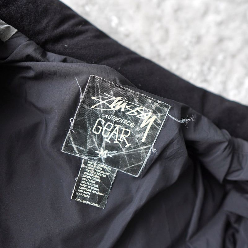 00's｜Logo Embroidery Block Check Puffer Jacket - NEWSED