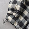 00's｜Logo Embroidery Block Check Puffer Jacket