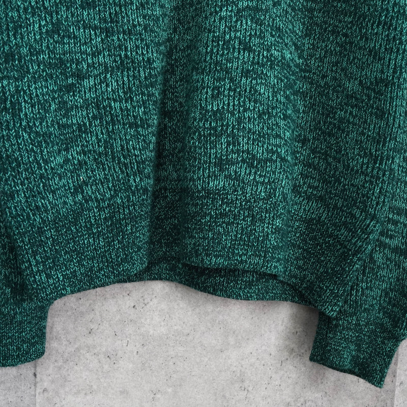 アクネ ストゥディオズ ハーフジップ ハイネック ニット グリーン