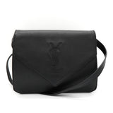 イヴ サンローラン YSLロゴ レザー ショルダーバッグ ブラック