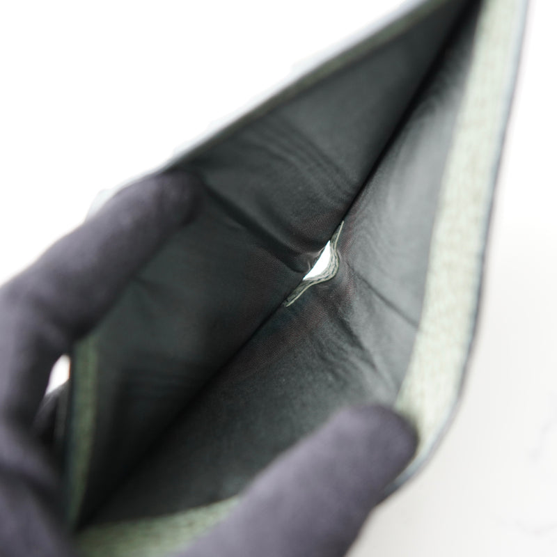 メゾン マルジェラ 四つタグ レザー 二つ折り財布 コンパクトウォレット カーキ 箱付き