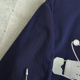 Kenzo 后背徽标运动夹克 海军蓝