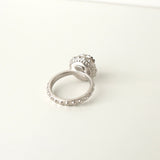 シャネル ココマーク ラインストーン フェイクパール 指輪 リング シルバー 02/C 12.5号 - NEWSED