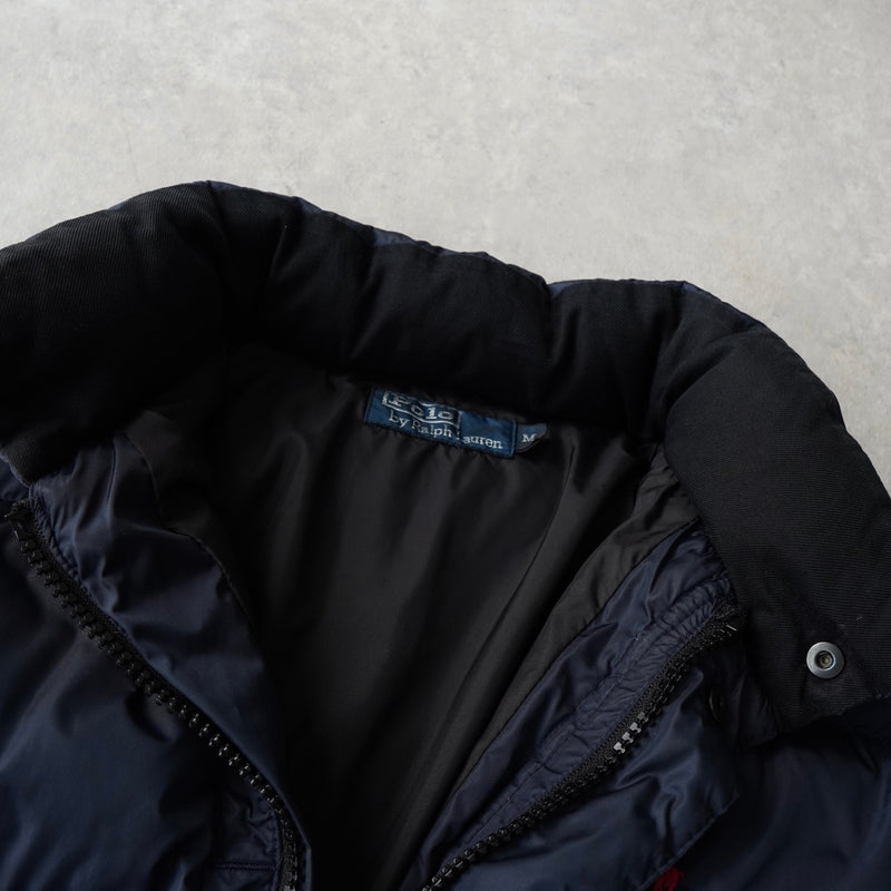 ポロ ラルフローレン ポニーロゴ ダウンジャケット ネイビー