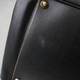 Dunhill Leather 2-Way Boston Bag in Black