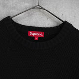 Supreme Textured Small Box Sweater シュプリーム スモール ボックスロゴ テクスチャー ニット ブラック