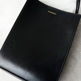 ジルサンダー タングル スモール ロゴ レザー ショルダーバッグ ブラック