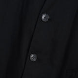 サンローラン パリ マオカラー ロングコート ブラック