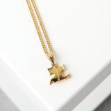 クレージュ ヴィンテージ ロゴ ネックレス GP ゴールド