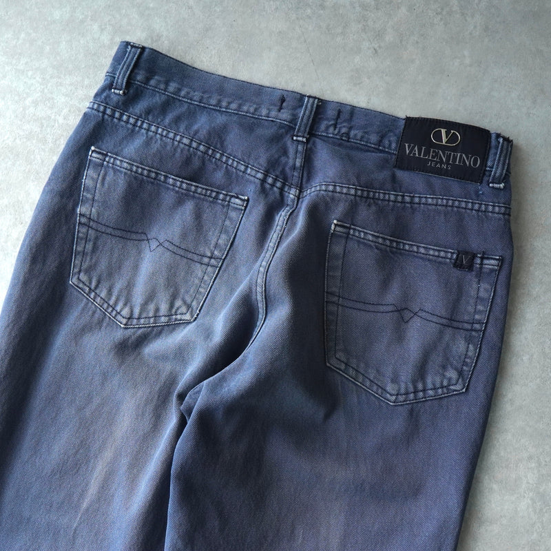 バレンティノ ストレート デニム ブルー