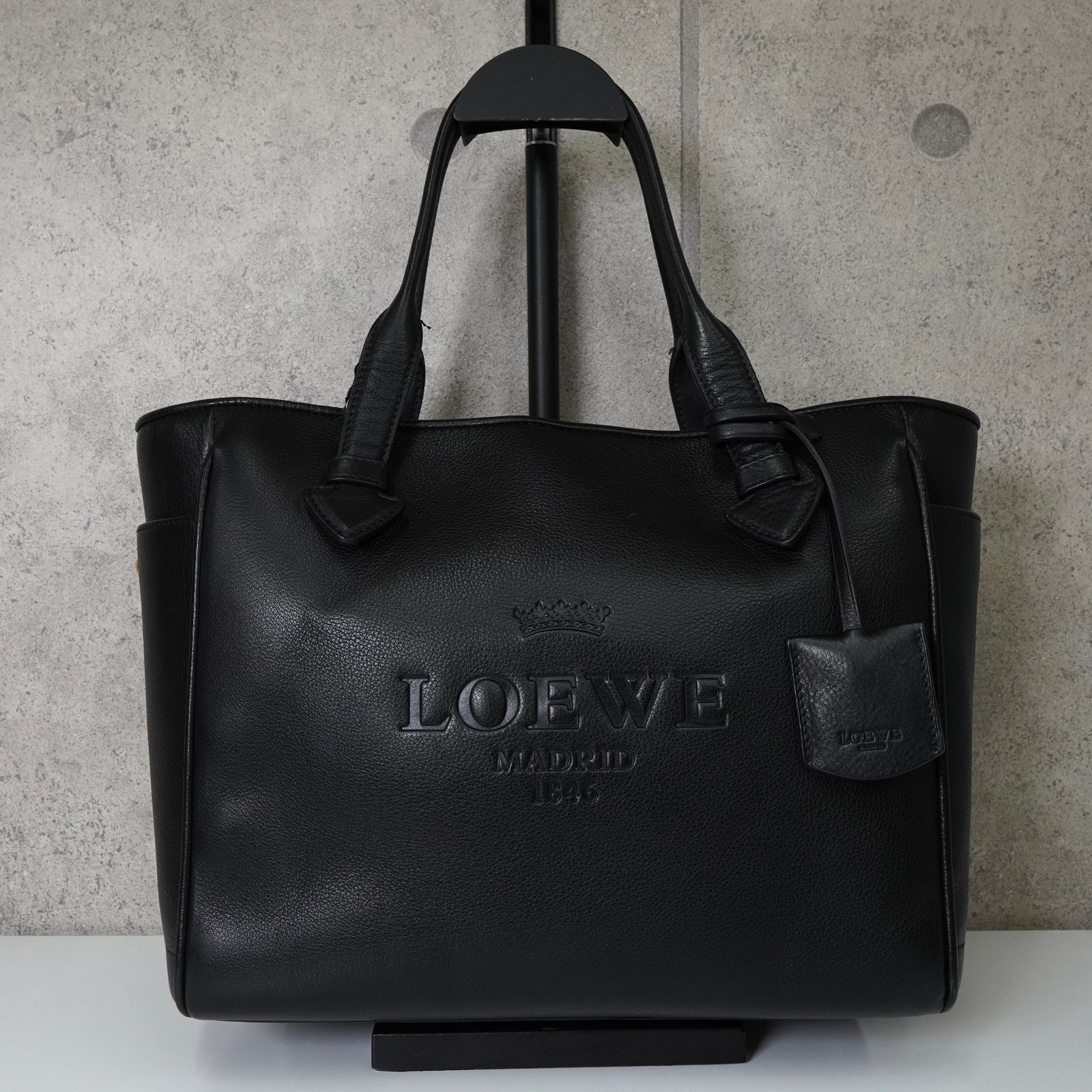 ロエベ ヘリテージ レザー トートバッグ ロエベ ヘリテージ レザー トートバッグ レッド ABランクの