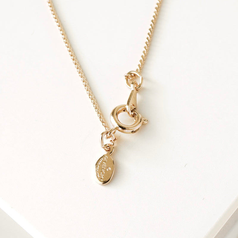 ジバンシィ ヴィンテージ Gロゴ ネックレス GP ゴールド