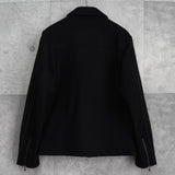 アディダス × ネイバーフッド ハリスツイード ライダースジャケット ブラック