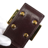 フェンディ マンマバケット スエード / レザー ワンショルダーバッグ ブラウン