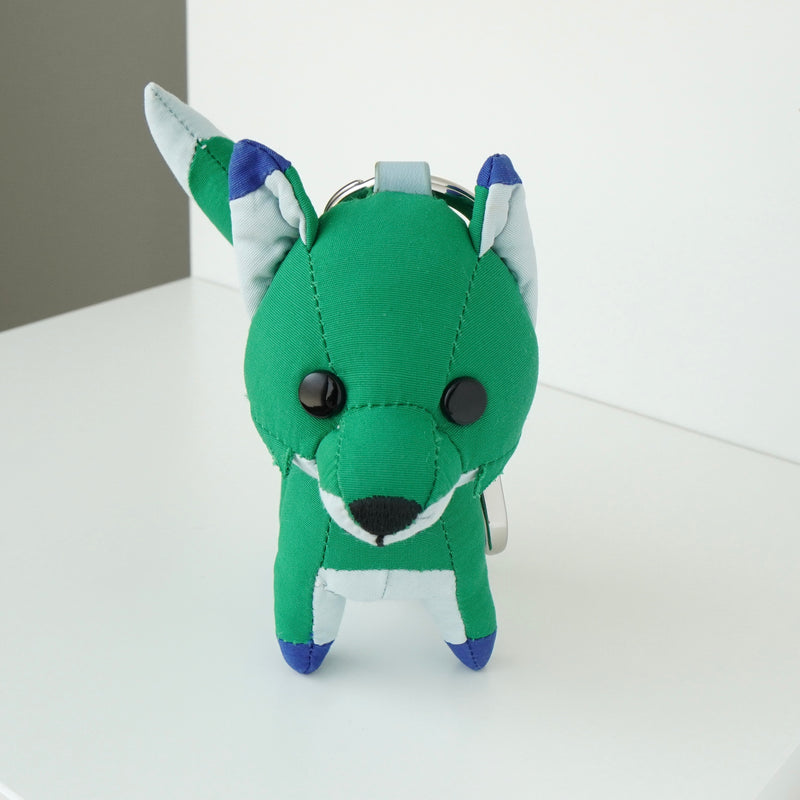 メゾン キツネ フォックス キーチャーム バッグチャーム チャーム ぬいぐるみ グリーン
