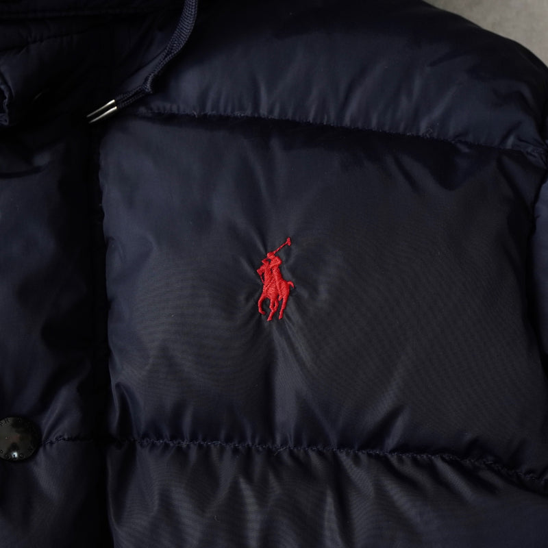 ポロ ラルフローレン ポニーロゴ ダウンジャケット ネイビー