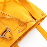 イヴ サンローラン YSLロゴ 巾着型 キャンバス トートバッグ イエロー