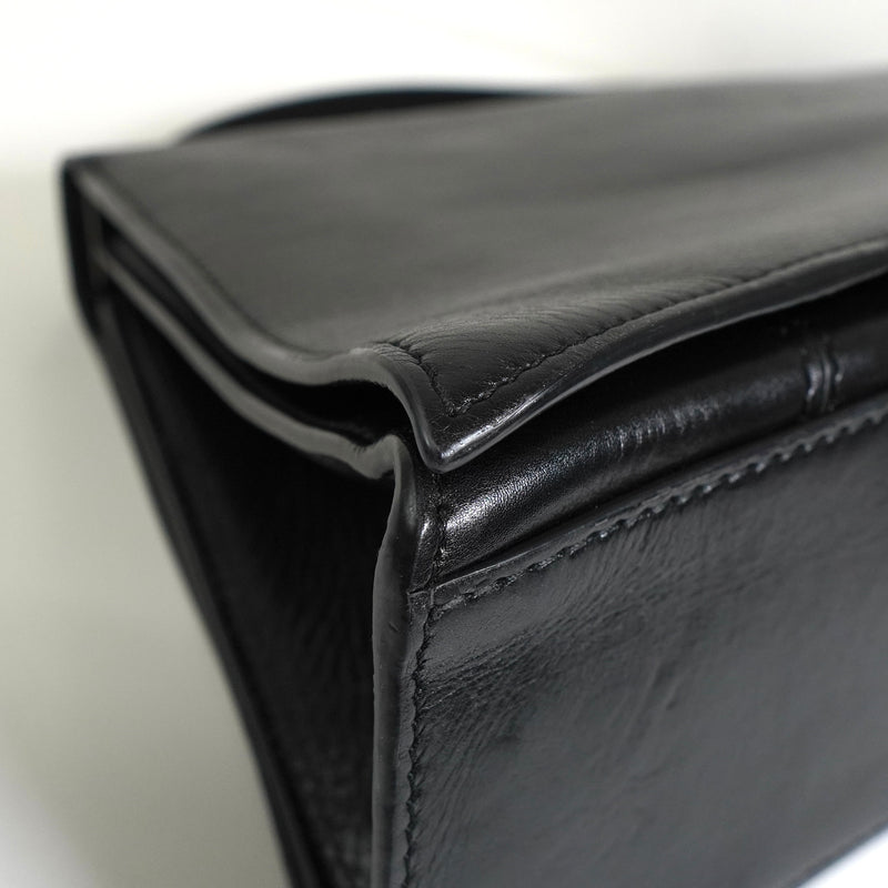 バレンシアガ クラッシュ レザー スリングバッグ ワンショルダーバッグ ブラック