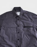 RIP STOP SHIRT サカイ ナイロン 半袖シャツ チャコールグレー サイズ1 メンズ