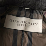 バーバリー 金ボタン ダウンジャケット ダウンコート ブラウン