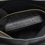 バレンシアガ クラシックシティ レザー 2way ハンドバッグ ショルダーバッグ ネイビー