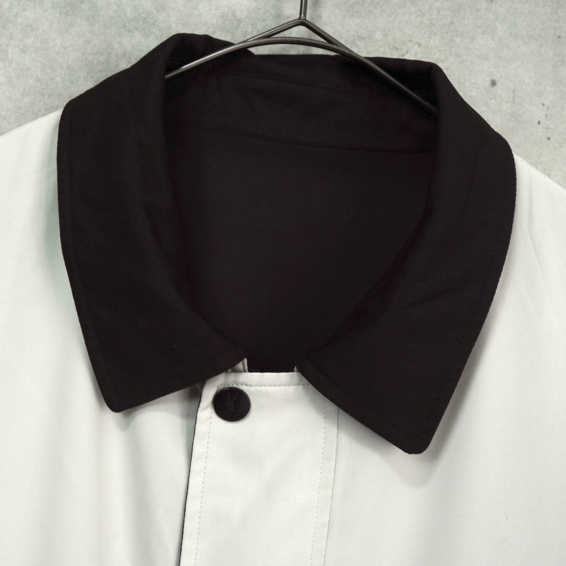 イヴサンローラン リバーシブル YSLロゴ ブルゾンホワイト / ブラック