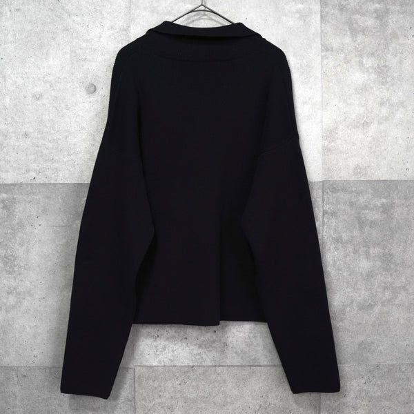 アミパリ アミ パリス ハートロゴ ポロニット ブラック タグ付き未使用品