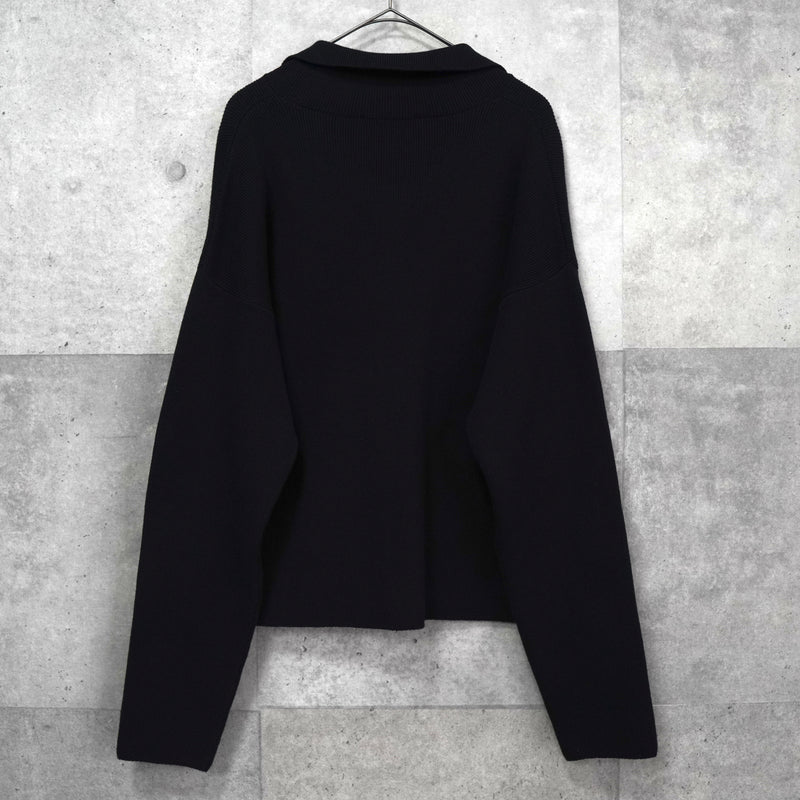 アミパリ アミ パリス ハートロゴ ポロニット ブラック タグ付き未使用品