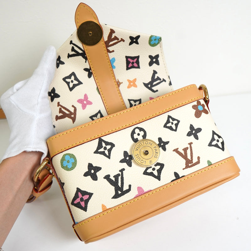 ルイ ヴィトン モノグラムクラギー エンベロップ ウェアラブル ウォレット クリーム M83346 ICチップ内蔵