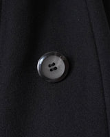モスキーノ ジーンズ ノースリーブ ジップアップ ダブル ジャケット コート ウエストベルト付き ブラック サイズ40 レディース