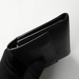 ロエベ リピートアナグラム レザー 二つ折り財布 ブラック