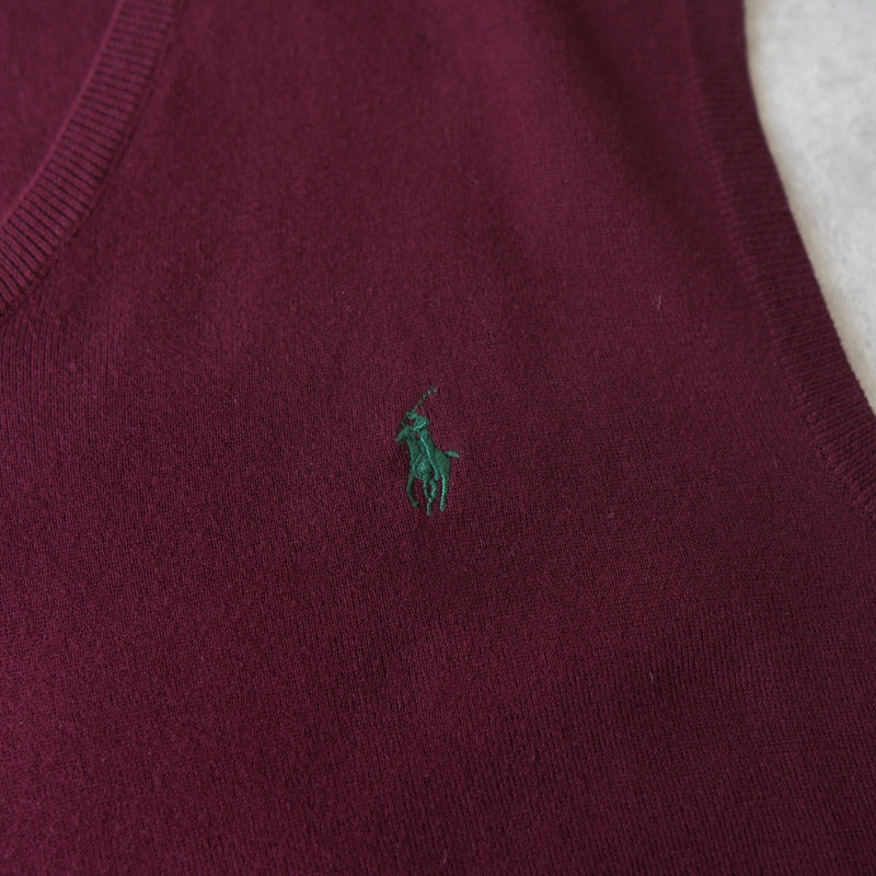 Logo Embroidery Knit Vest
