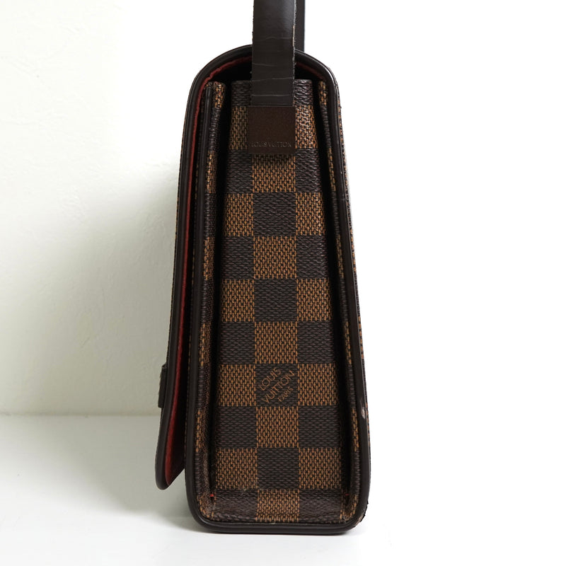 ルイ・ヴィトン ダミエ トライベッカ・ミニ レザー ハンドバッグ ワンショルダーバッグ ブラウン N51162