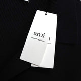 アミパリ アミ パリス ハートロゴ ポロニット ブラック タグ付き未使用品